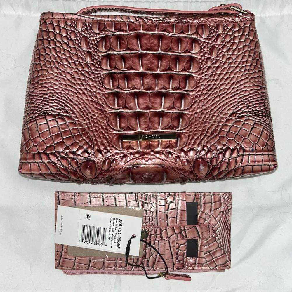 Brahmin Lorelei CC Wallet Dusty Pink NWT